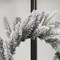 20" Flocked Pine Artificial Christmas Wreath Snowy Winter Door Decoration